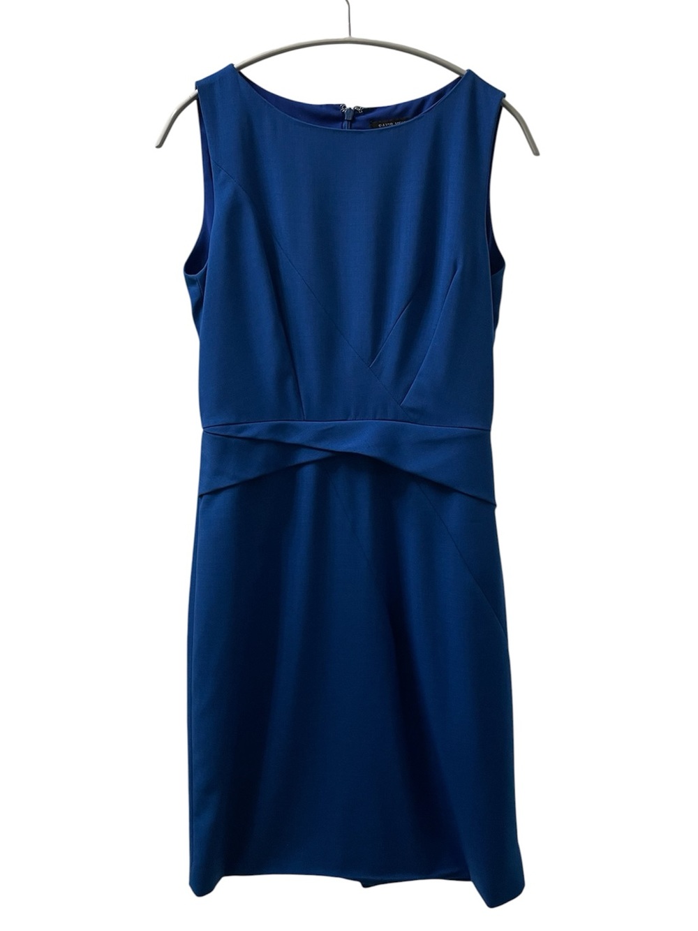 David Meister Sleeveless Royal Blue Sheath Dress